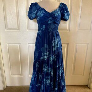 Free People Sapphire Sundrenched Maxi Size Large